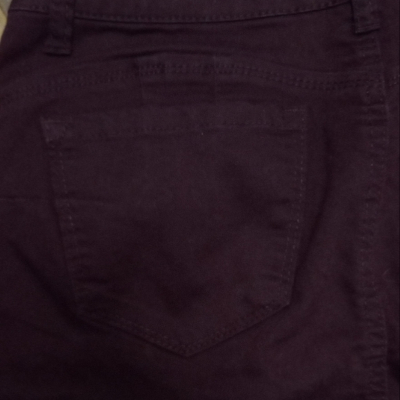 Wax Jeans Butt I Love You,High Rise Butt Lifting. Burgundy. Size 7/28 - Picture 8 of 10